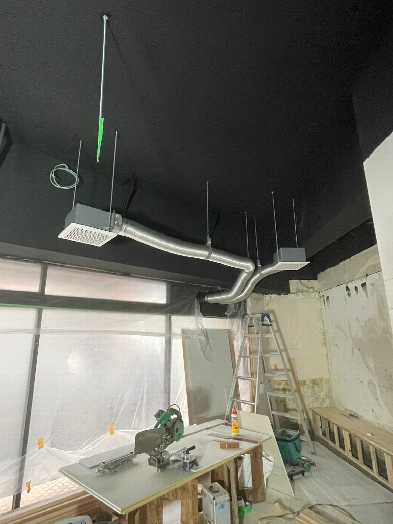 福岡市南区【鉄板焼き店】排煙ダクト工事(写真8)