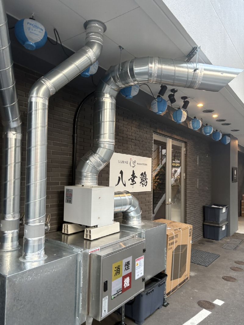 平尾の人気店に消煙機を設置しました!(写真10)