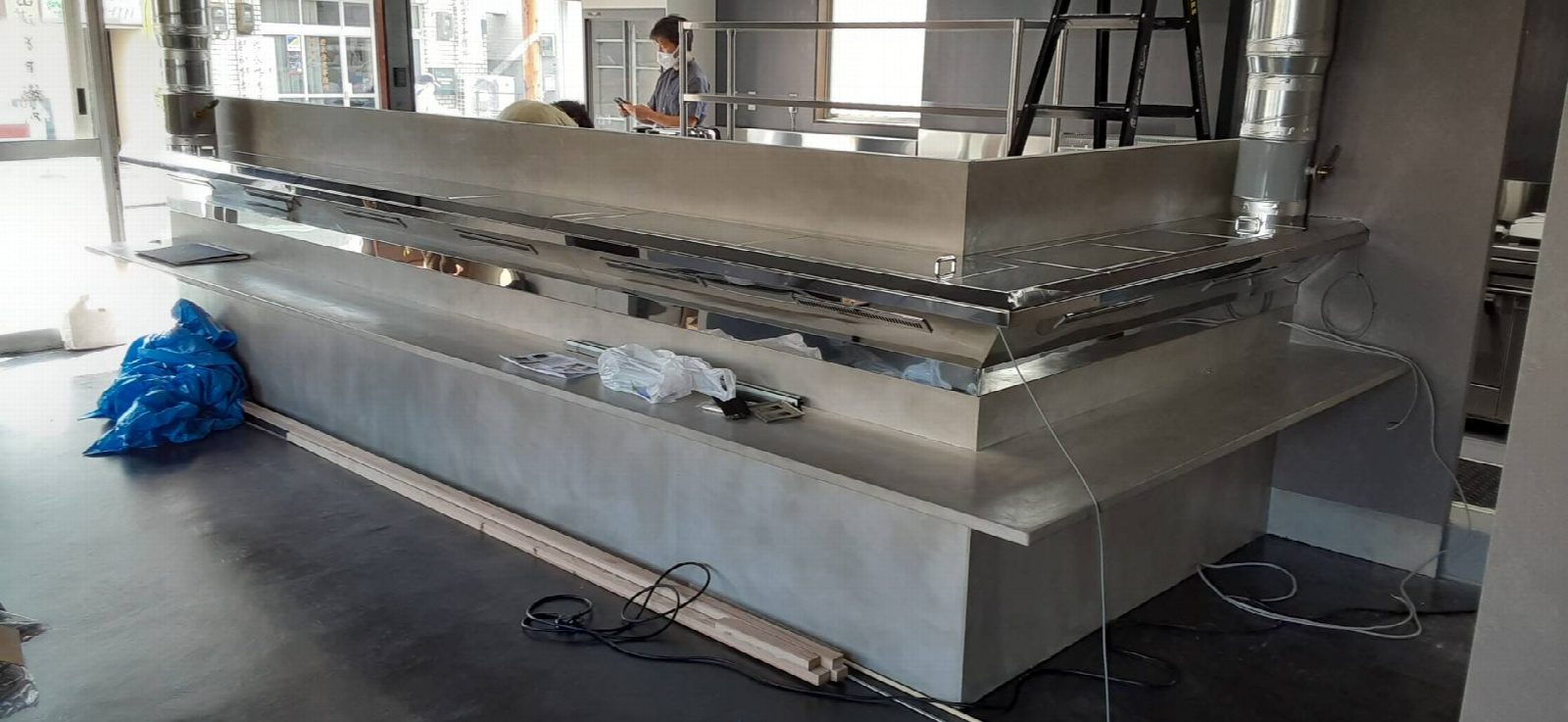 福岡市東区箱崎駅前の食堂-厨房フード工事（写真1）