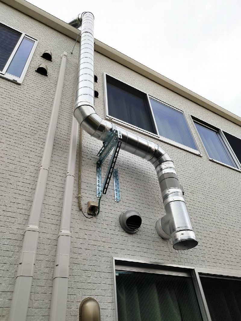 福岡県大川市の養護施設-厨房排気工事(写真2)